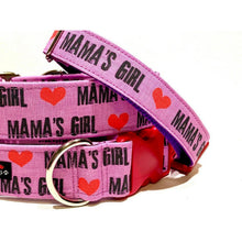 Wiggle Bumz 🍁 Mama's Girl Pink Martingale Dog Collar
