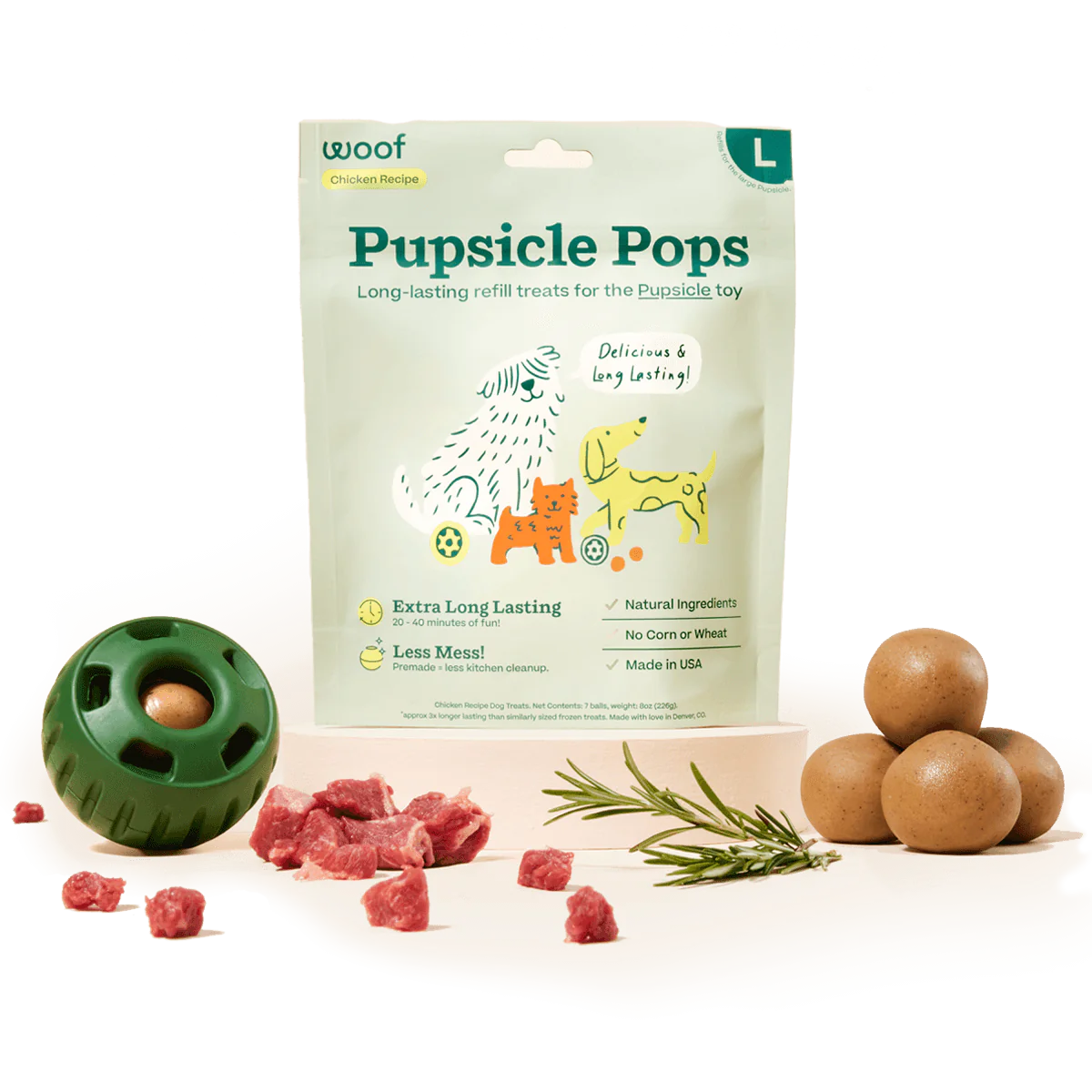 Woof Beef Pupsicle Refill Pops