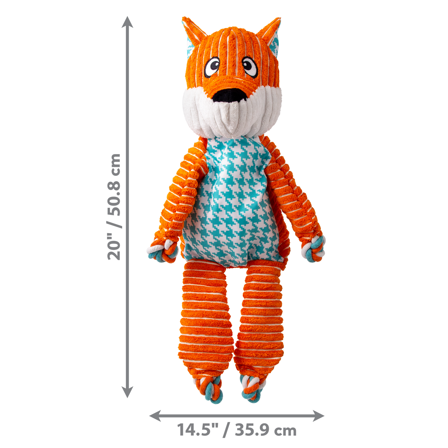 KONG Floppy Knots JUMBO Fox