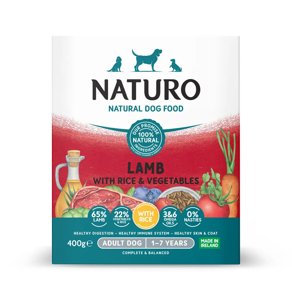 Naturo Lamb & Rice with Veg Canine 400g