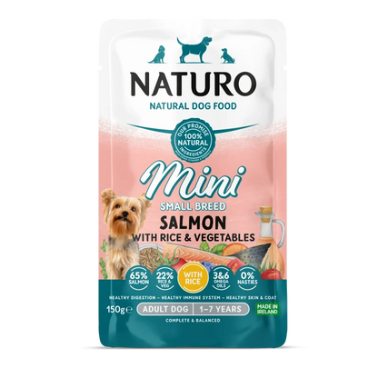 Naturo Canine Mini Salmon & Rice with Veg 150g