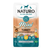 Naturo Canine Adult Mini Turkey with Rice and Vegetables 150g