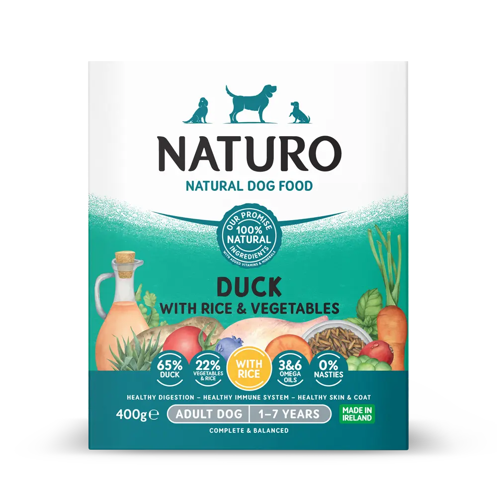 Naturo Duck & Rice with Vegtables 400g Canine Adult