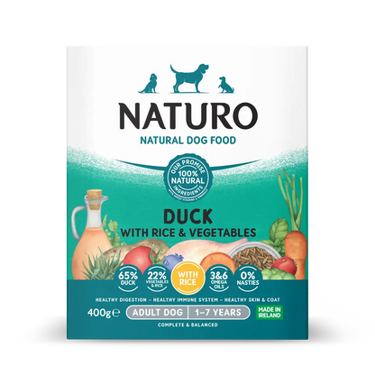 Naturo Duck & Rice with Vegtables 400g Canine Adult