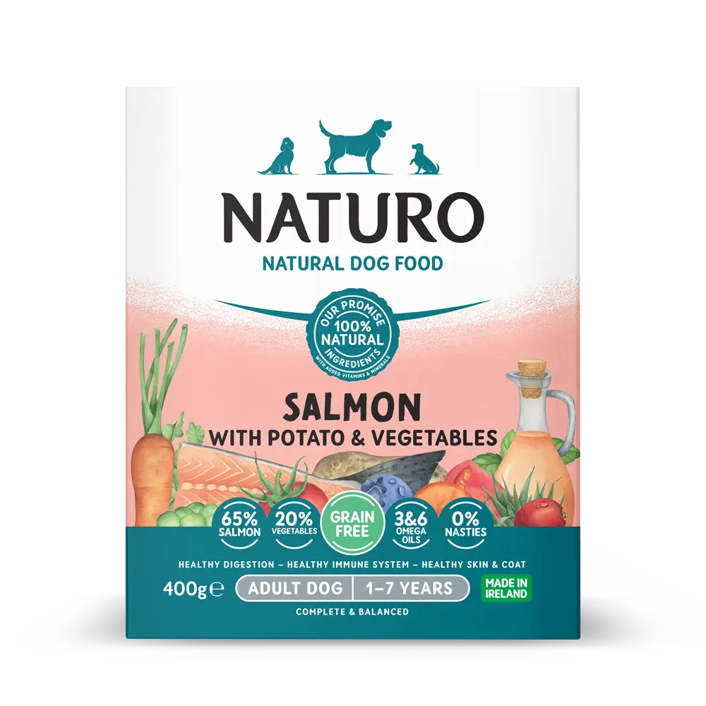 Naturo Canine Grain Free Salmon & Potato with Veg 400g
