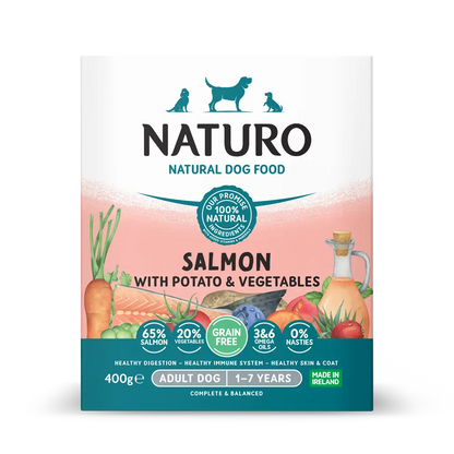 Naturo Canine Grain Free Salmon & Potato with Veg 400g