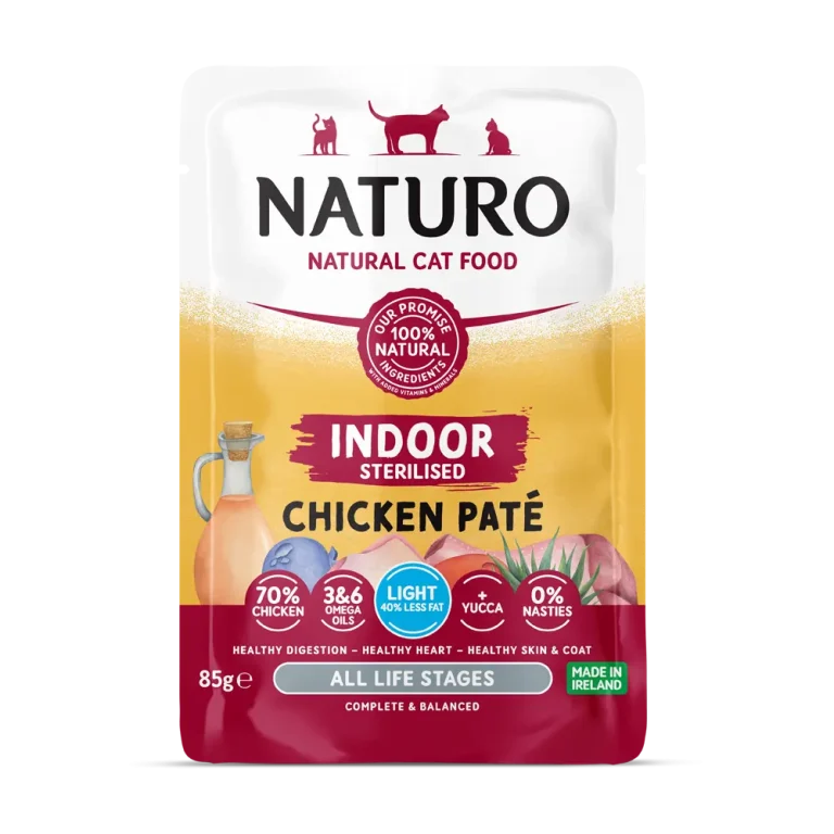 Naturo Cat Sterilised Chicken Pate Pouch 85g