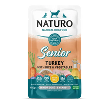 Naturo Canine Senior Adult Mini Turkey with Rice and Vegetables 150g