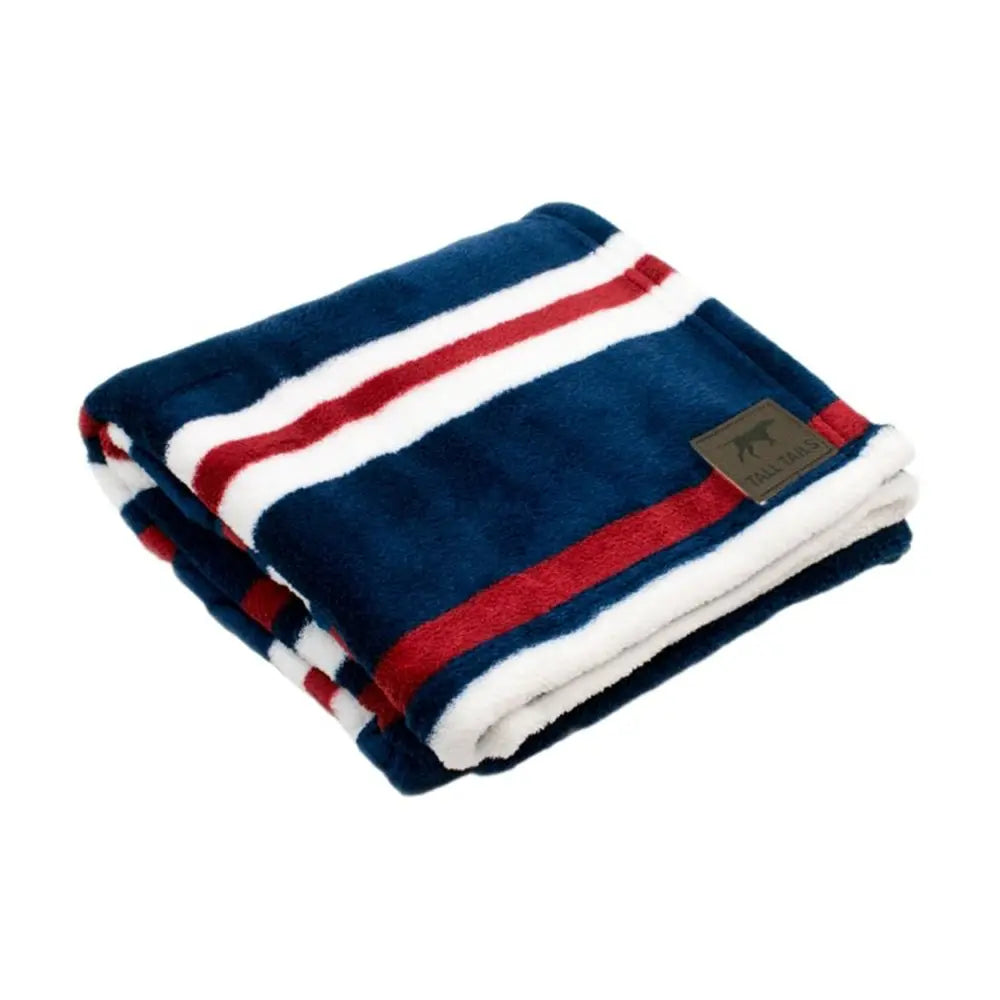 Tall Tails  Nautical Stripe Blanket 30 x 40"