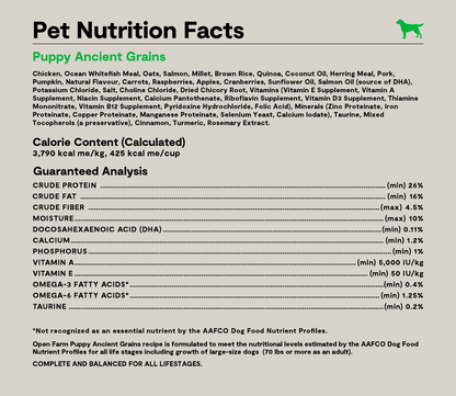 Open Farm® Puppy Ancient Grains Dry Dog Food