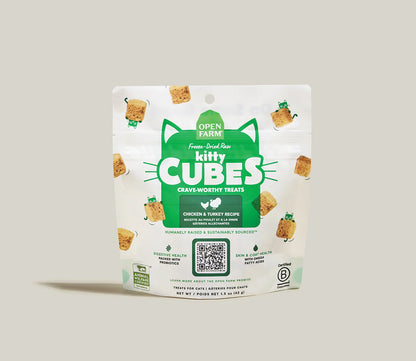 Open Farm Chicken & Turkey Raw Kitty Cubes 1.5oz