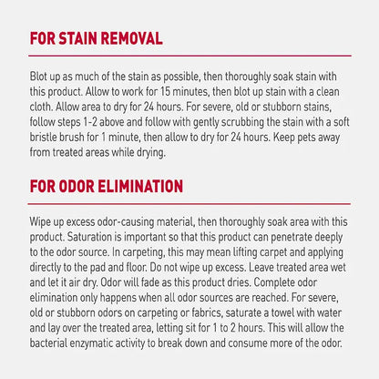 Nature's Miracle Just For Cats Stain & Odor Remover Advanced Spray 32Oz