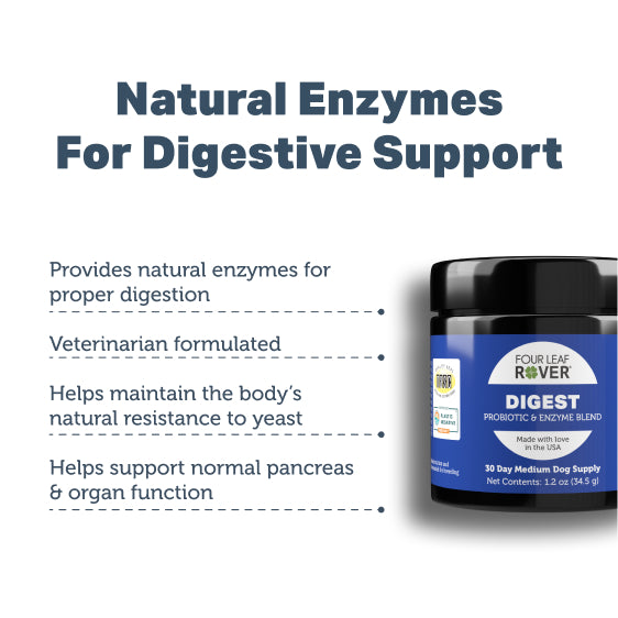 Four Leaf Rover Digest  - Digestive Enzyme Support for Dogs 37g