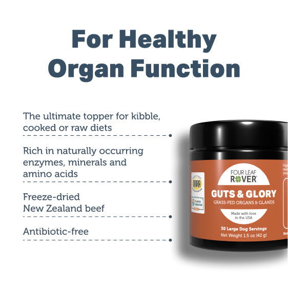 Four Leaf Rover Guts & Glory - Grass-Fed Organs for Dogs 42g