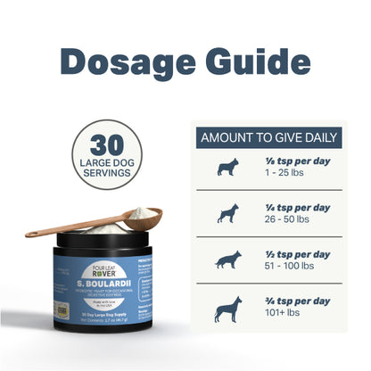 Four Leaf Rover Saccharomyces boulardii - Yeast-Based Probiotics For Dogs