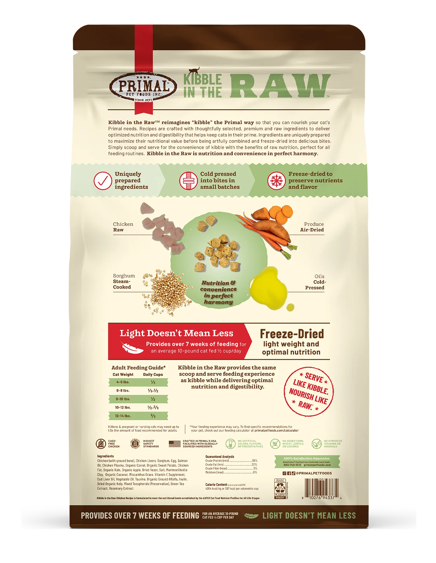 Primal Kibble In The Raw Chicken Cat 1.5lb