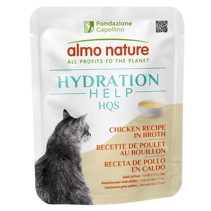 Almo Nature Hydration Help HQS Chicken Recipe in Broth Cat Food 50g