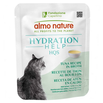 Almo Nature Hydration Help HQS Tuna Recipe in Broth Cat Food 50g