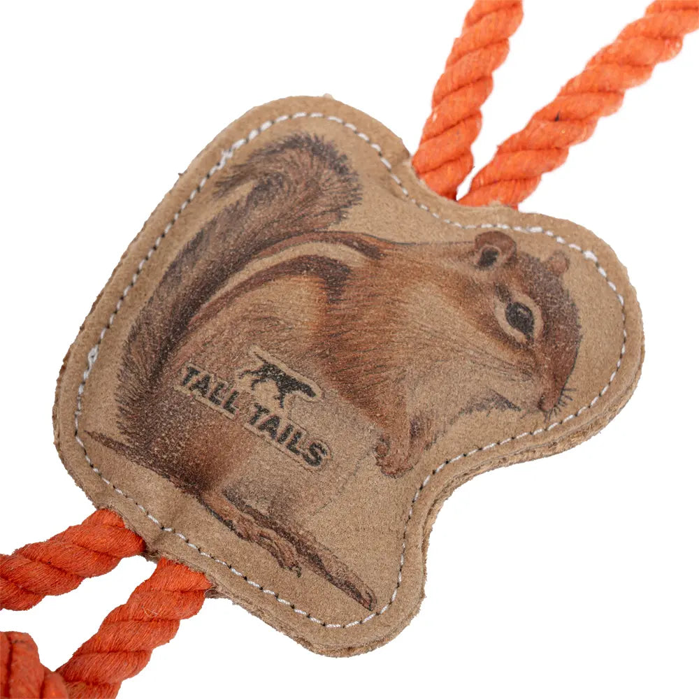 Tall Tails Natural Leather Color Chipmunk Tug 12″