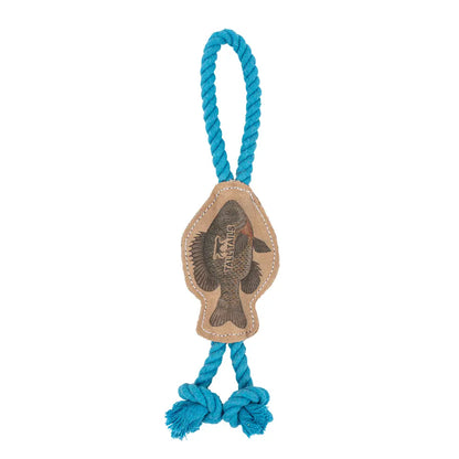Tall Tails Natural Leather Color Fish Tug 12″