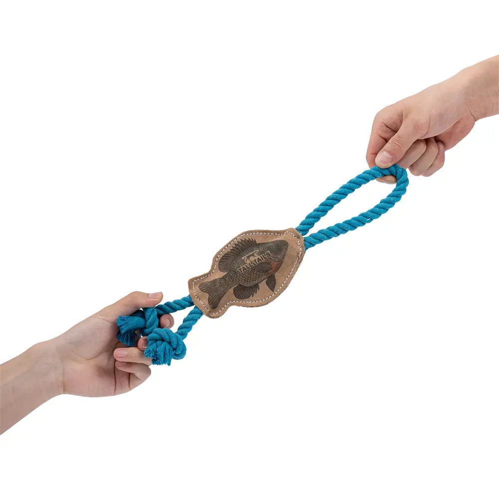 Tall Tails Natural Leather Color Fish Tug 12″