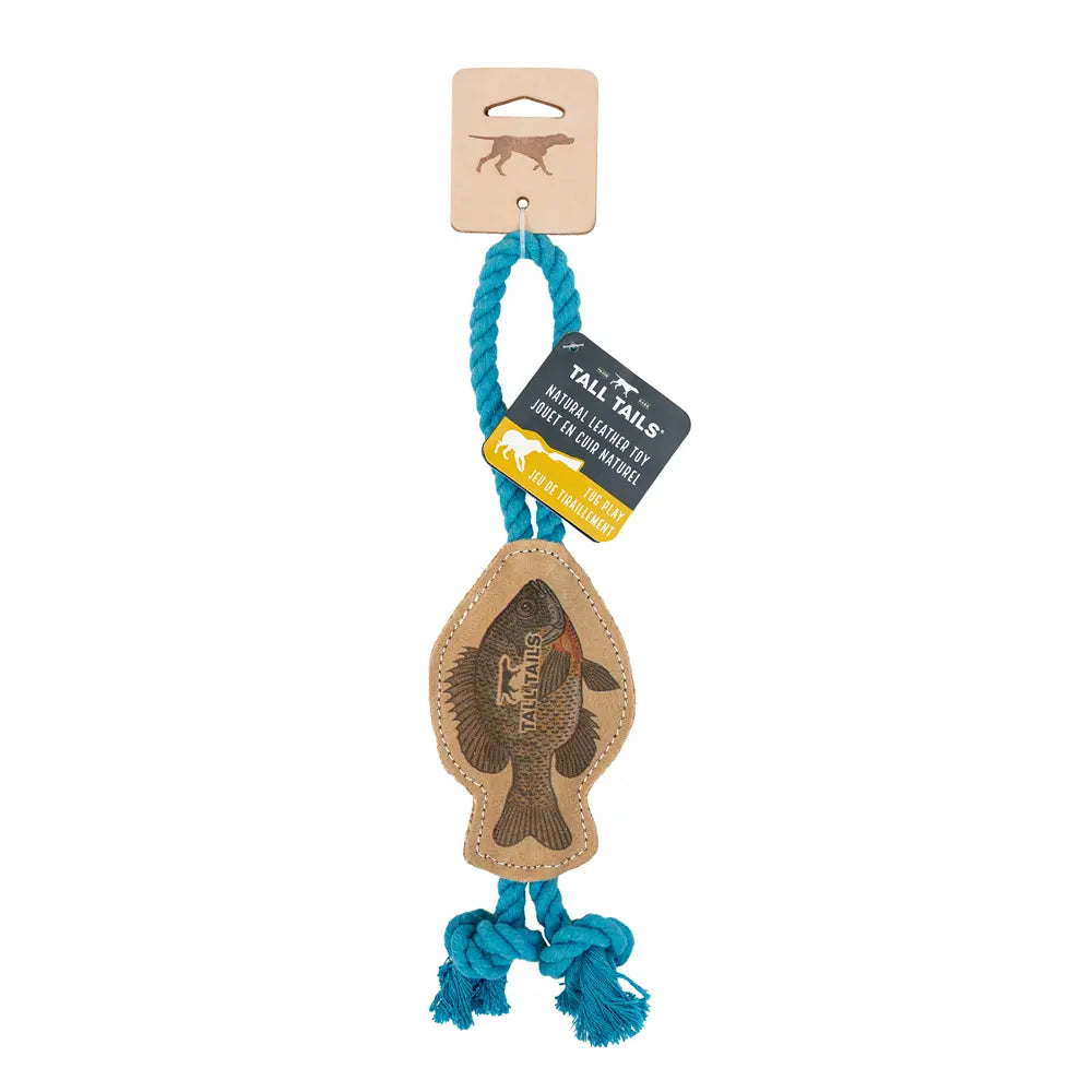Tall Tails Natural Leather Color Fish Tug 12″