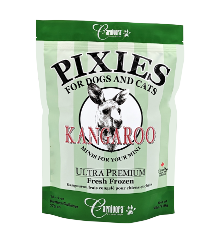 Carnivora 🍁 Kangaroo PIxies for Dogs and Cats 2lb/2oz Patties