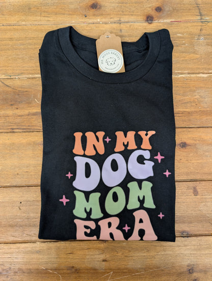 Dog Mom Era T Shirt - Black