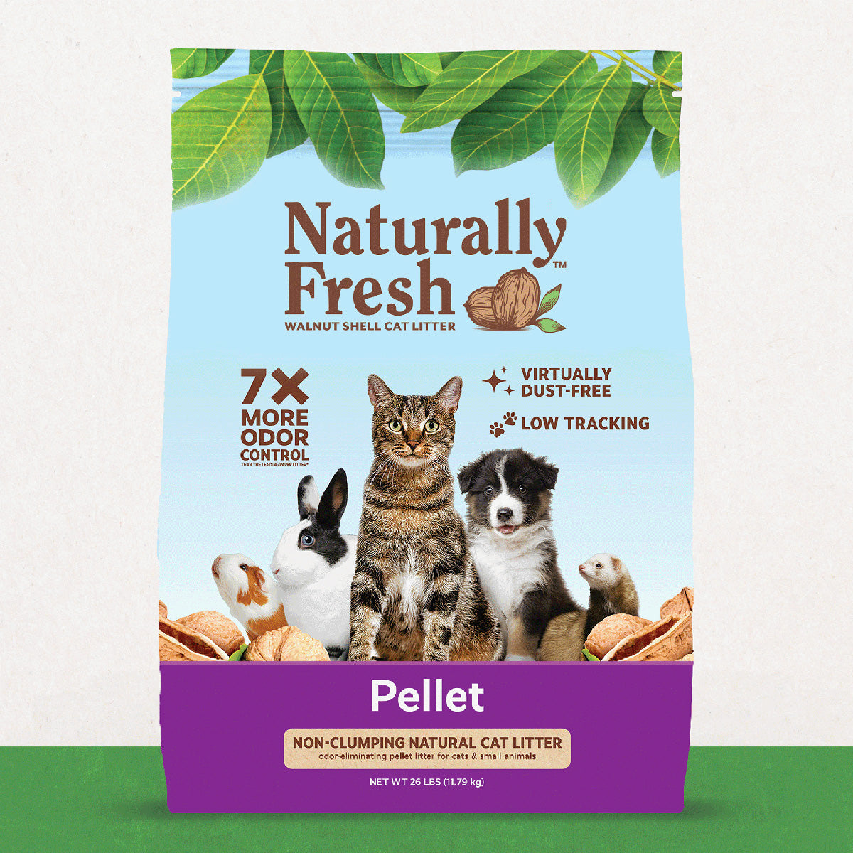 Naturally Fresh Walnut Shell Non- Clumping Pellet Litter