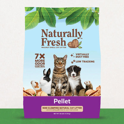 Naturally Fresh Walnut Shell Non- Clumping Pellet Litter