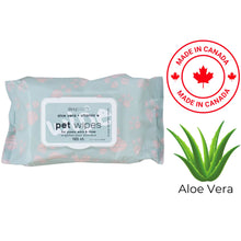 DexyPaws 🍁Cleansing Pet Wipes For Paws, Ears, & Nose, -  Aloe Vera & Vitamin E, 120 Count