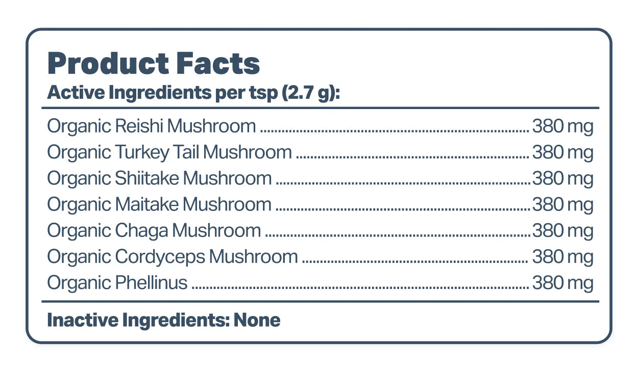 Four Leaf Rover Seven 'Shrooms - Organic Mushroom Mix 51g