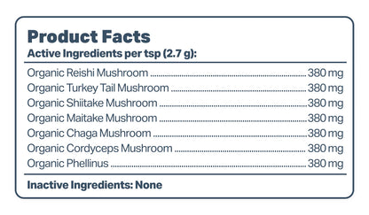 Four Leaf Rover Seven 'Shrooms - Organic Mushroom Mix 51g