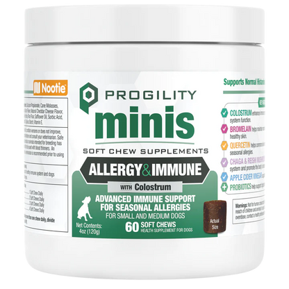 Progility Allergy & Immune Soft Chew Supplement for Dogs