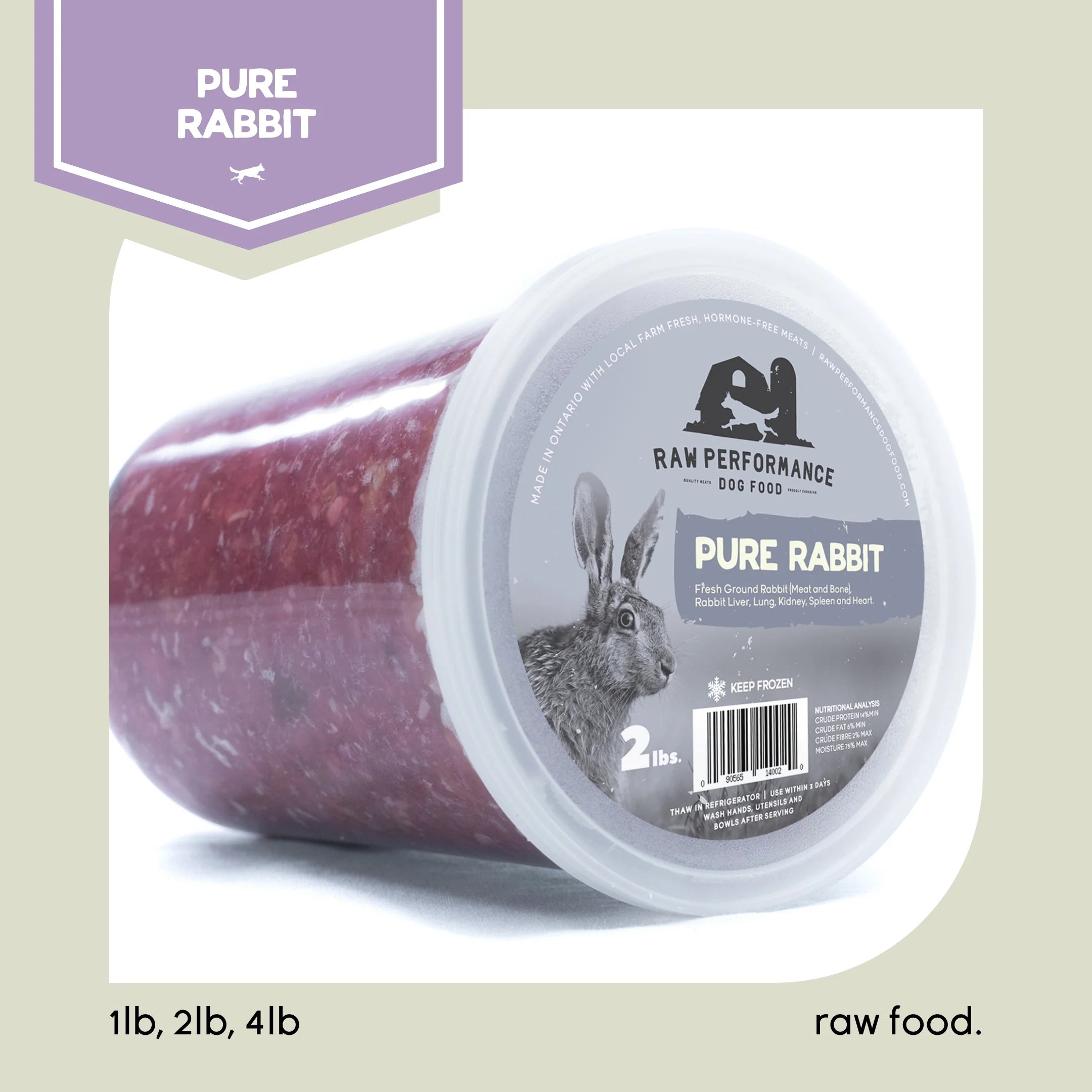 Raw Performance Pure Rabbit – All Creatures Great & Small Cobourg