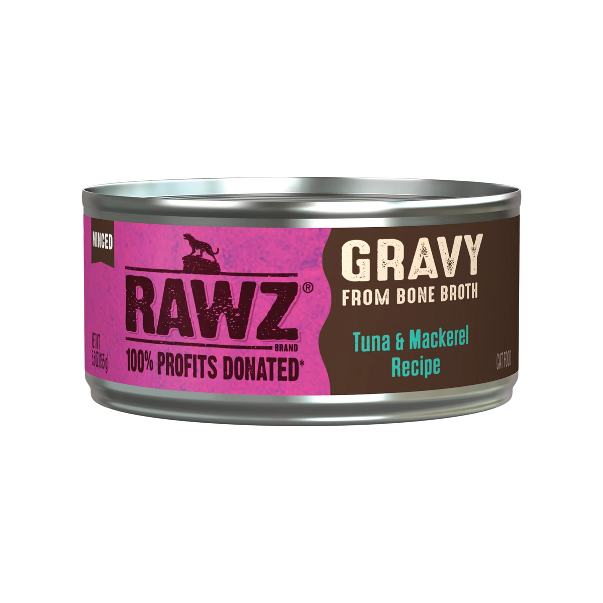 RAWZ® Gravy From Bone Broth Tuna & Mackerel Recipe Wet Cat Food 3oz