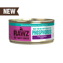 RAWZ Low Phosphorus Turkey Pate with Broth Wet Cat Food 5.5oz