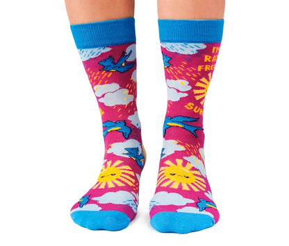 Ray of Sunshine Socks For Her 🍁 Uptown Sox Ltd.