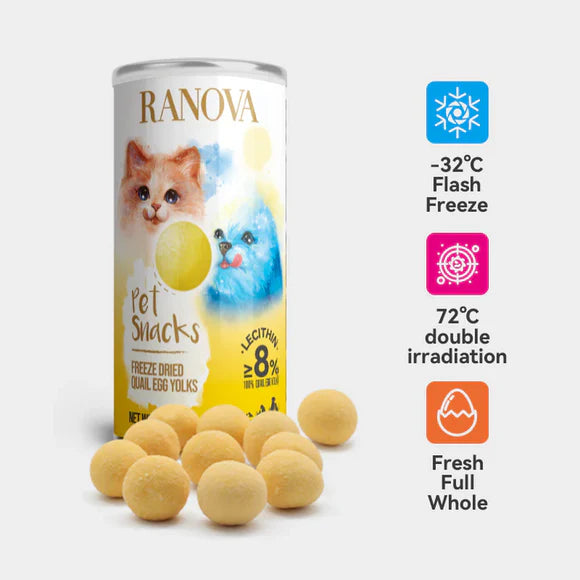 Ranova Freeze Dried Quail Egg Yolk for Cats