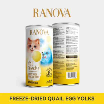 Ranova Freeze Dried Quail Egg Yolk for Cats