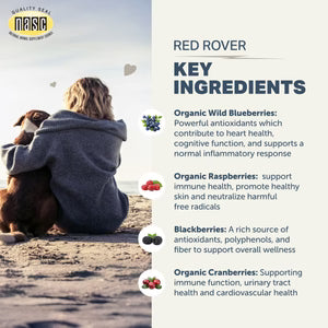 Four Leaf Rover Red Rover - Organic Berries For Dogs