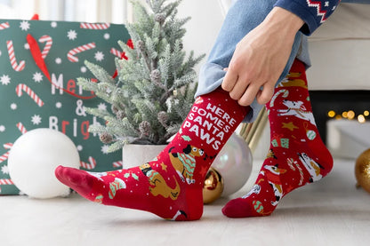 Santa Paws Socks - For Him 🍁 Uptown Sox