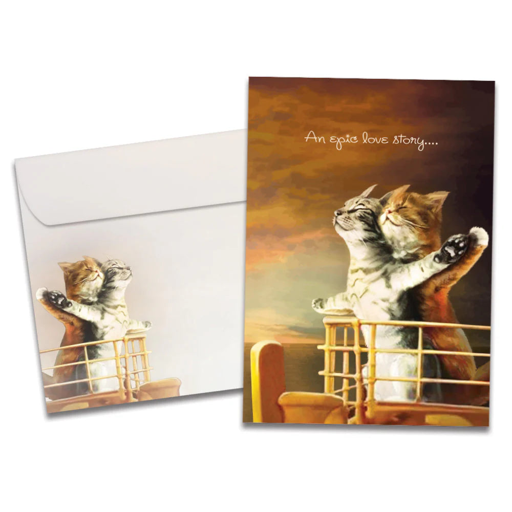Tree Free Greetings Cat Titanic Anniversary Card