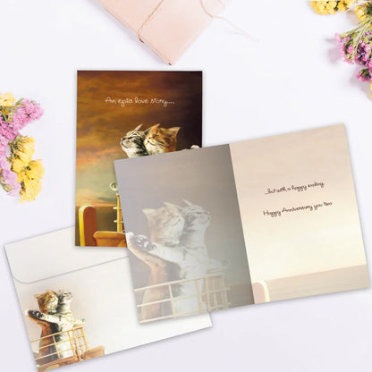 Tree Free Greetings Cat Titanic Anniversary Card