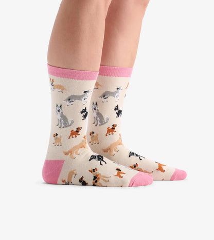 Dogs 🍁 Little Blue House Women's Crew Socks