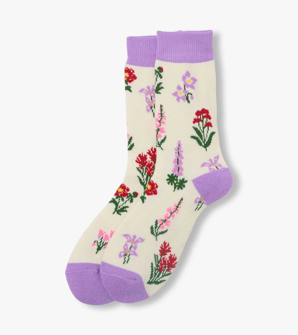 Wildflowers 🍁 Little Blue House Women's Crew Socks