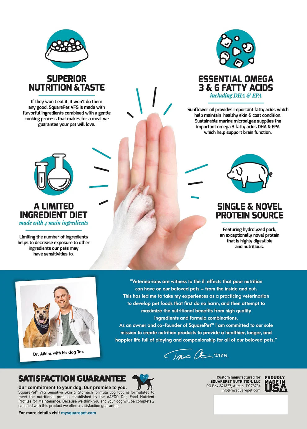 SquarePet Skin & Digestive Support Dog Food