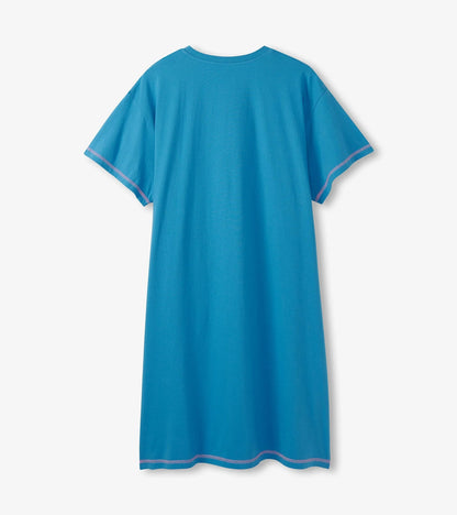 Let Sleeping Dogs Lie 🍁Little Blue House Women's Sleepshirt O/S