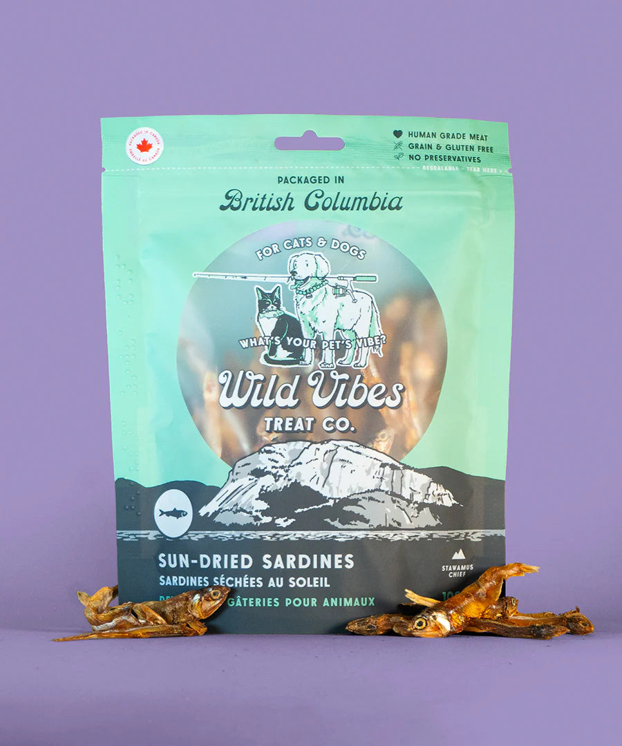 Wild Vibes Treat Co. Wild Vibes Sun Dried Sardines 108g