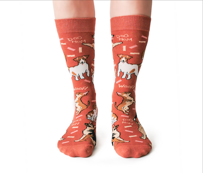 Uptown Sox Ltd. 🍁Women's Dog Mom Socks - Sizes 6-10